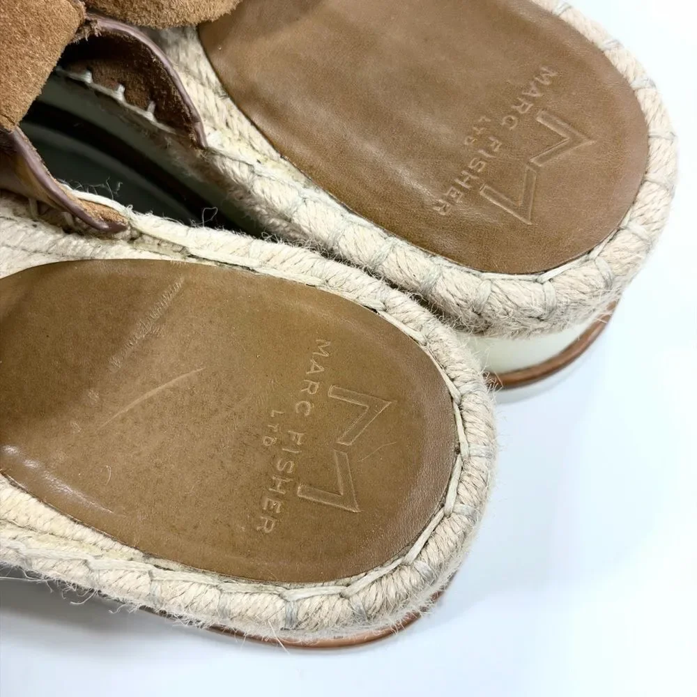 Marc Fisher Platform Espadrille Sandals – Size 8.5